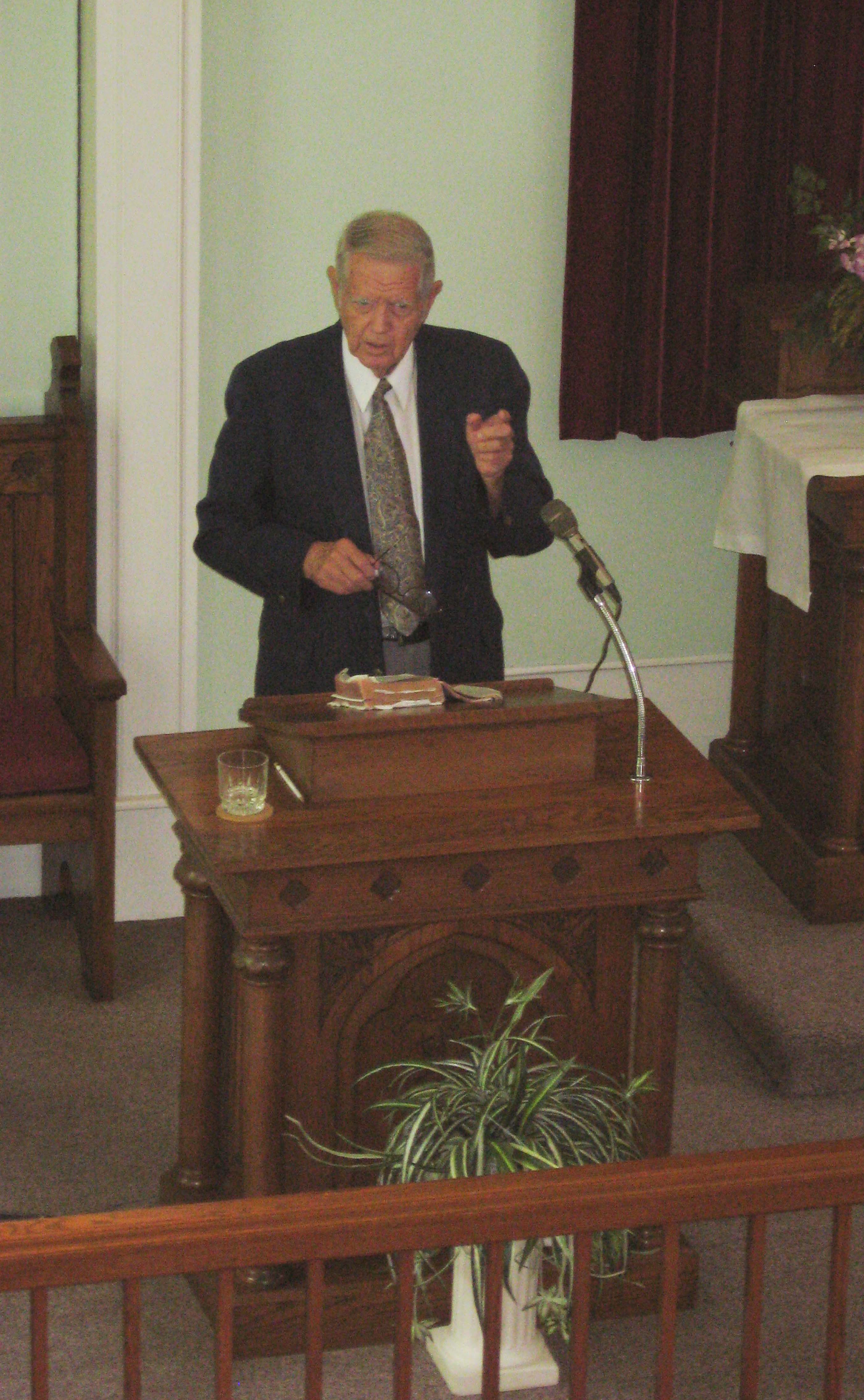 Dr. William Shea Preaching